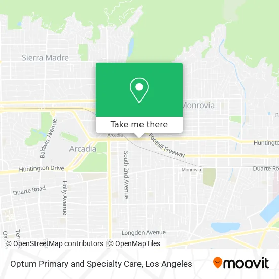 Mapa de Optum Primary and Specialty Care