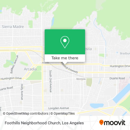 Foothills Neighborhood Church map