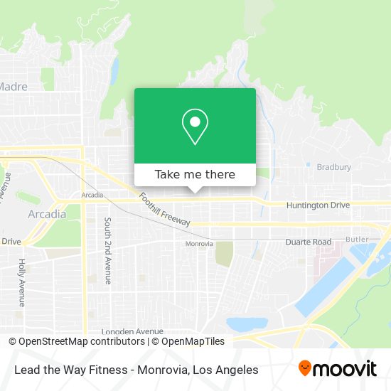 Mapa de Lead the Way Fitness - Monrovia