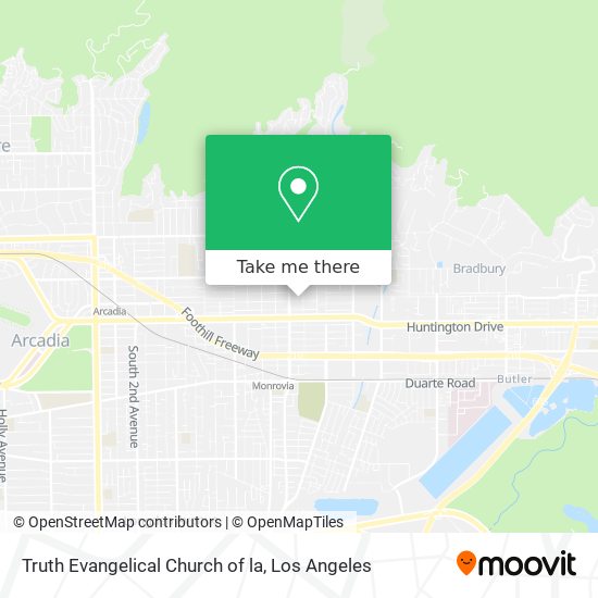 Truth Evangelical Church of la map