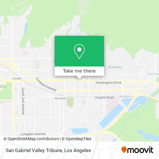 San Gabriel Valley Tribune map