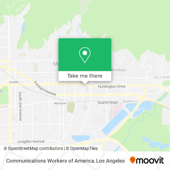 Communications Workers of America map