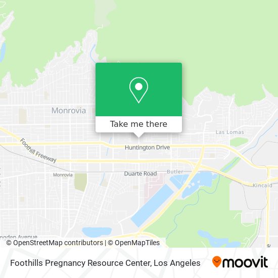 Foothills Pregnancy Resource Center map