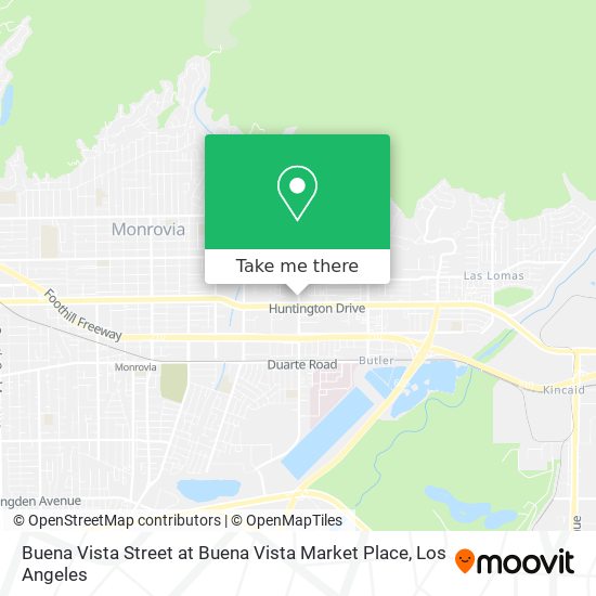 Buena Vista Street at Buena Vista Market Place map