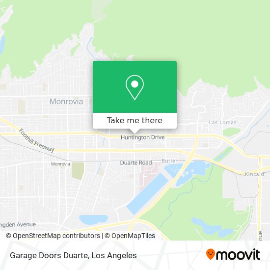 Garage Doors Duarte map