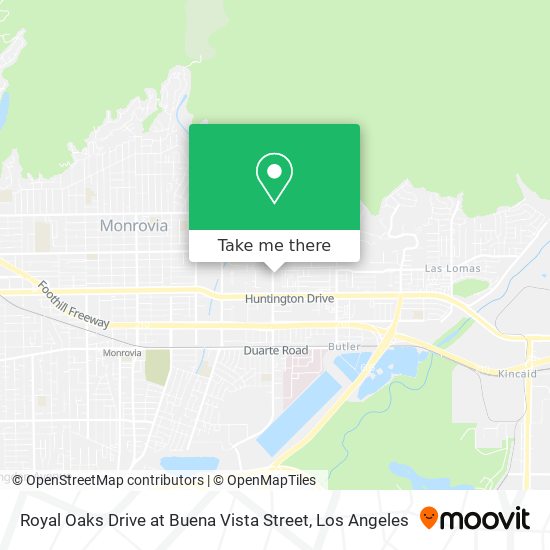 Royal Oaks Drive at Buena Vista Street map