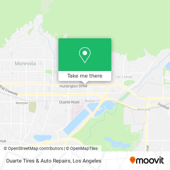 Duarte Tires & Auto Repairs map