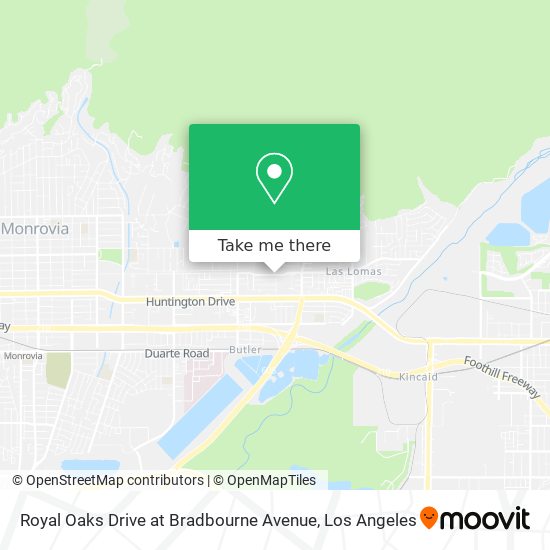 Royal Oaks Drive at Bradbourne Avenue map