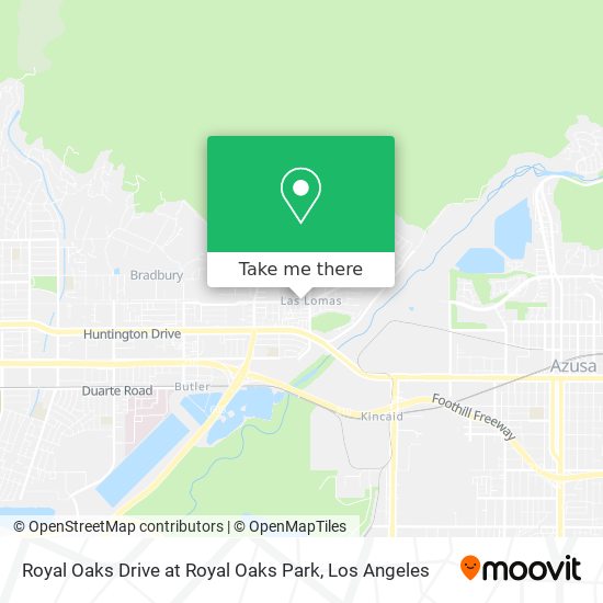 Royal Oaks Drive at Royal Oaks Park map