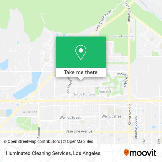 Illuminated Cleaning Services map