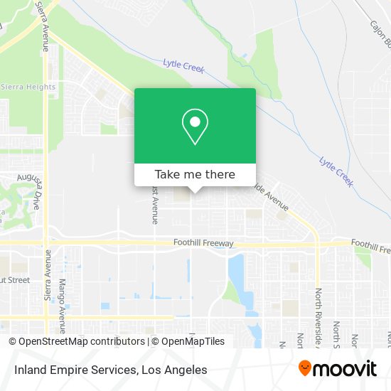 Inland Empire Services map