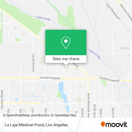 Mapa de La Laja Mexican Food