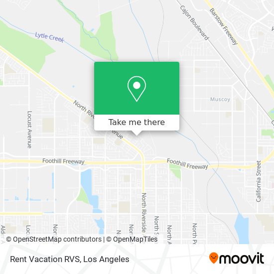 Rent Vacation RVS map