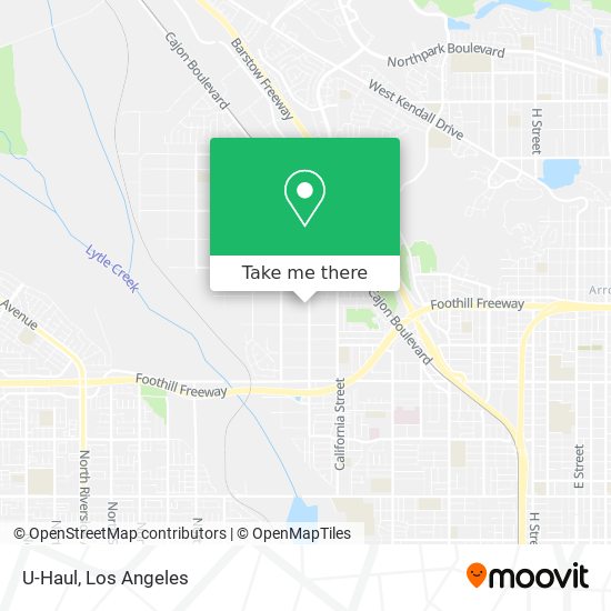 U-Haul map