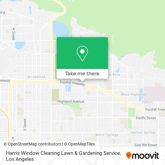 Harris Window Cleaning Lawn & Gardening Service map