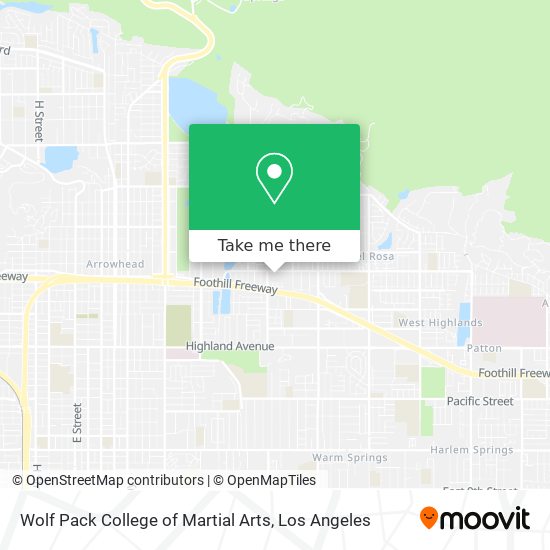 Wolf Pack College of Martial Arts map