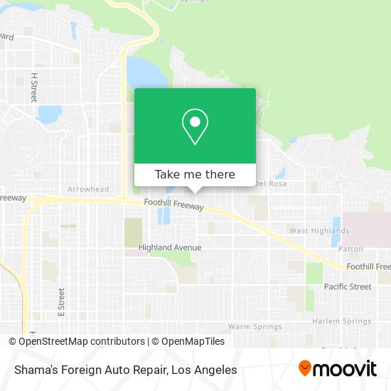 Shama's Foreign Auto Repair map