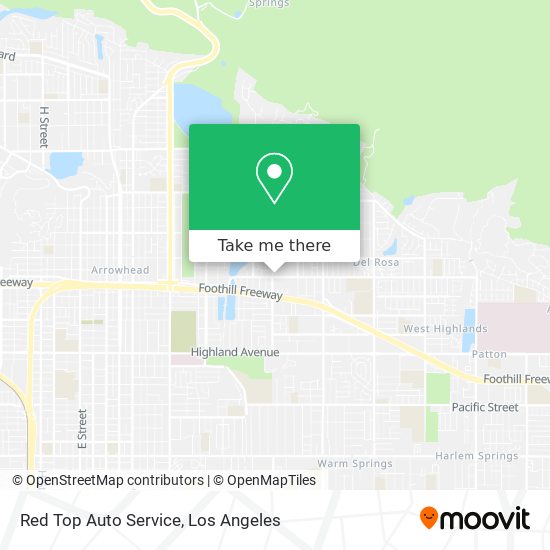 Red Top Auto Service map