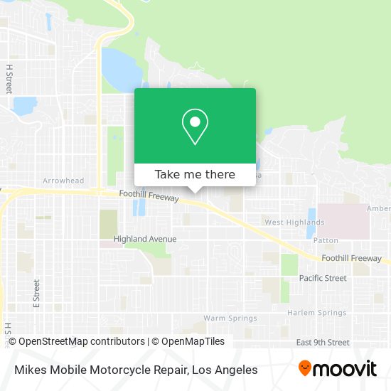 Mapa de Mikes Mobile Motorcycle Repair