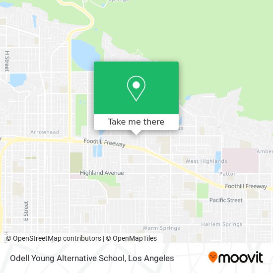 Odell Young Alternative School map
