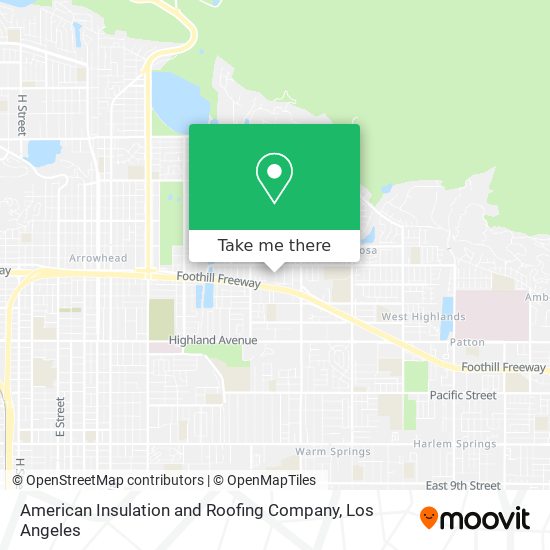 Mapa de American Insulation and Roofing Company