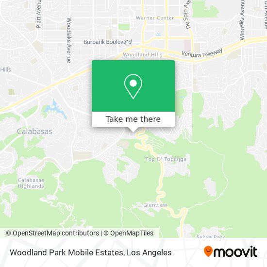 Woodland Park Mobile Estates map