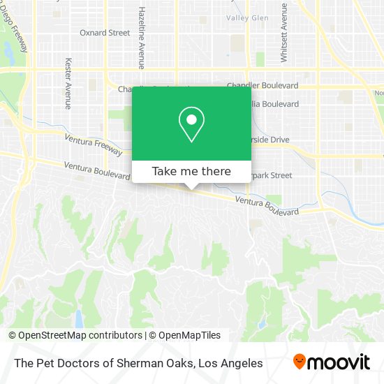 The Pet Doctors of Sherman Oaks map