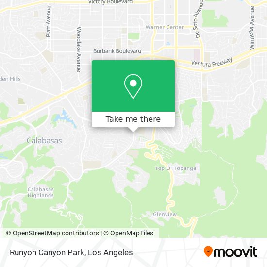 Runyon Canyon Park map