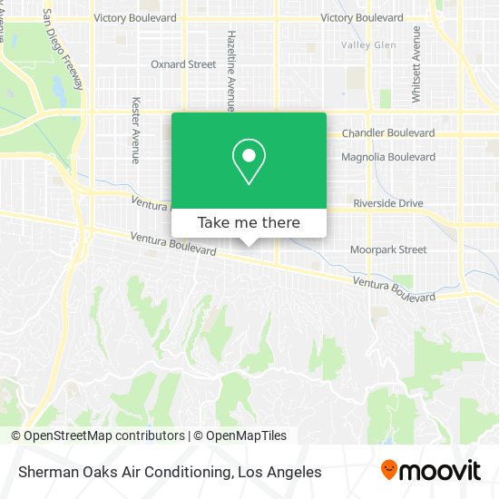 Sherman Oaks Air Conditioning map