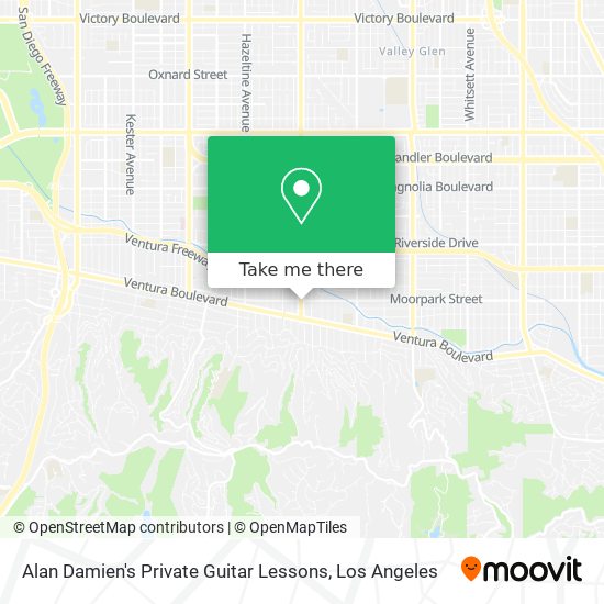 Alan Damien's Private Guitar Lessons map