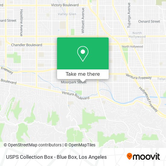 USPS Collection Box - Blue Box map