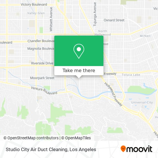 Mapa de Studio City Air Duct Cleaning