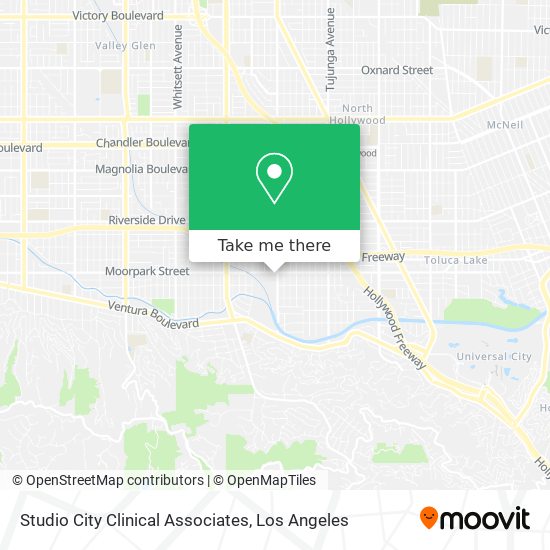Studio City Clinical Associates map