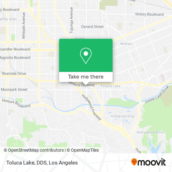 Toluca Lake, DDS map