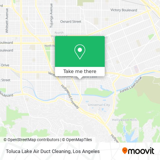 Mapa de Toluca Lake Air Duct Cleaning