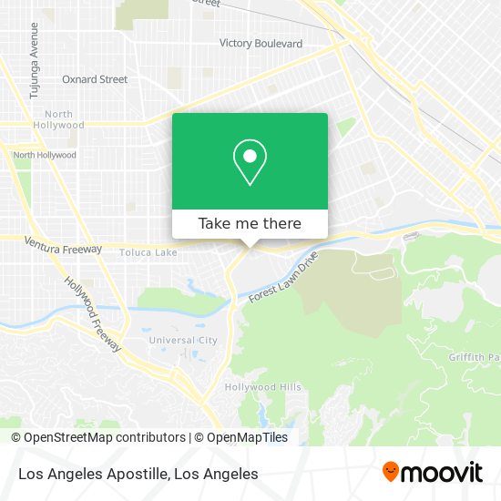 Mapa de Los Angeles Apostille