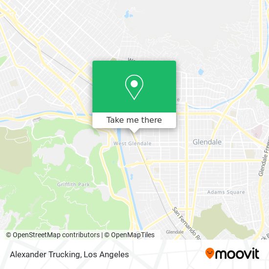 Alexander Trucking map