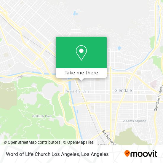 Word of Life Church Los Angeles map