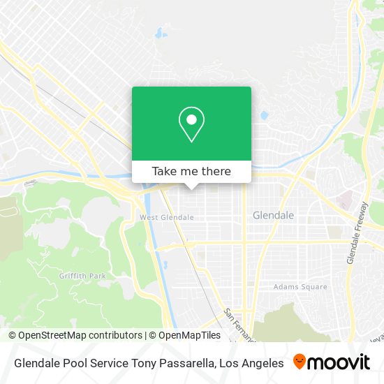 Glendale Pool Service Tony Passarella map
