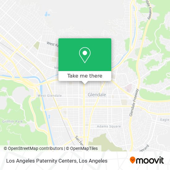 Mapa de Los Angeles Paternity Centers