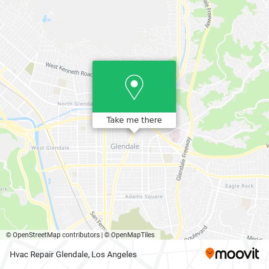 Hvac Repair Glendale map