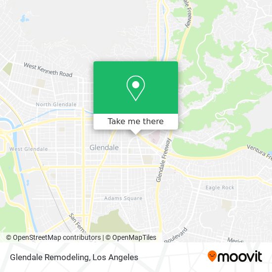 Glendale Remodeling map
