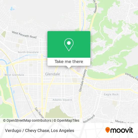 Verdugo / Chevy Chase map