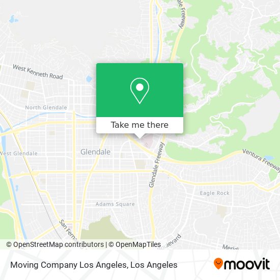 Moving Company Los Angeles map