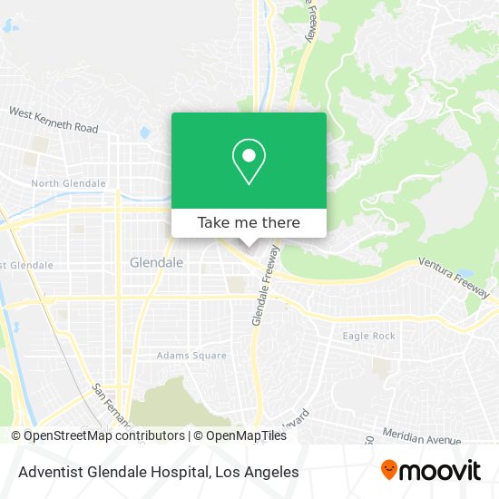 Mapa de Adventist Glendale Hospital