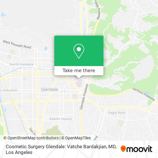 Mapa de Cosmetic Surgery Glendale: Vatche Bardakjian, MD