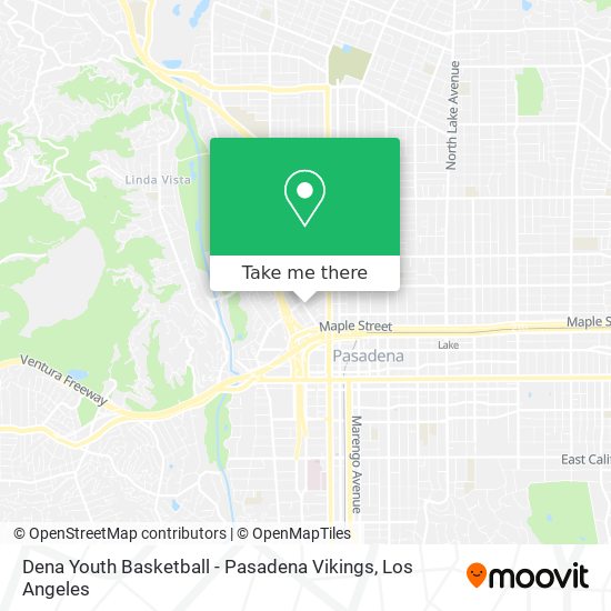 Mapa de Dena Youth Basketball - Pasadena Vikings