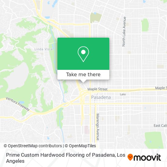 Prime Custom Hardwood Flooring of Pasadena map
