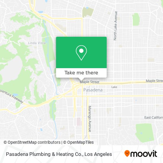 Pasadena Plumbing & Heating Co. map