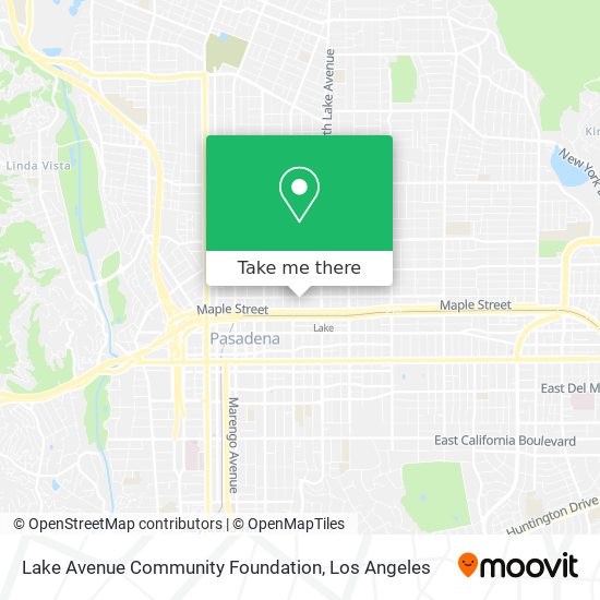 Mapa de Lake Avenue Community Foundation